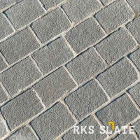 Брусчатка RKS Slate Belgian Blue 100х100 мм Прочная тротуарная плитка и плитка для пола из натурального известняка. Лучшая цена на плитку из камня известняк