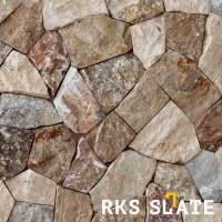RKS SLATE Multi Travertine Loose для облицовки фасадов и интерьеров. Натуральный камень, прочный и красивый. Долговечность и элегантность. Быстрая доставка!